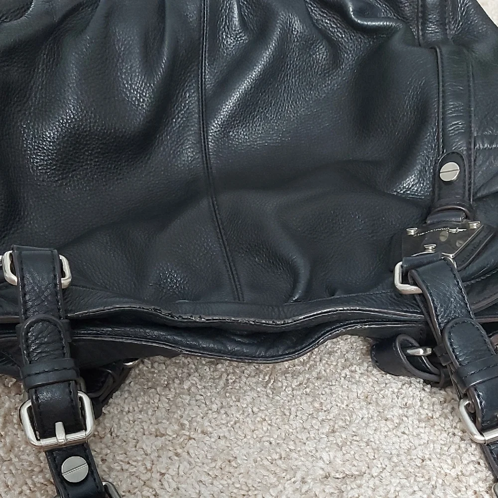 Leather Tote Satchel Shoulder Bag Large Multi Compartment Soft Leather